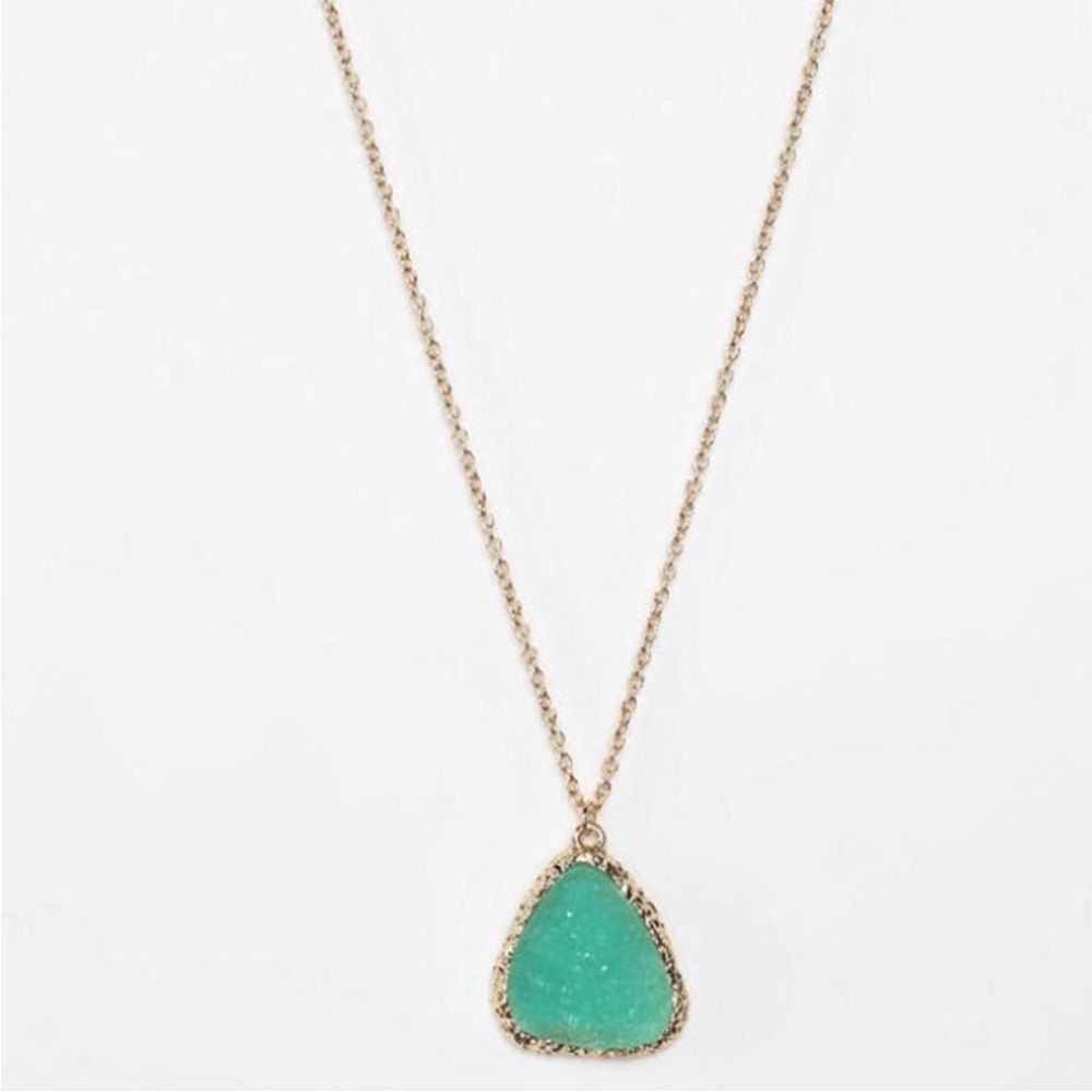 UO Suncoast Delicate Druzy Necklace